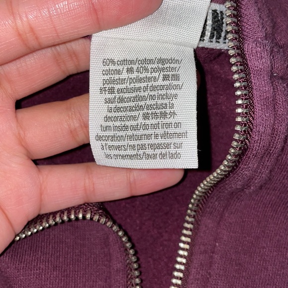 Pink Victoria Secret Lounge Quarter Zip - Picture 8 of 8